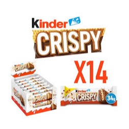 KINDER CRISPY BAR 34G (5PCS IN BOX)