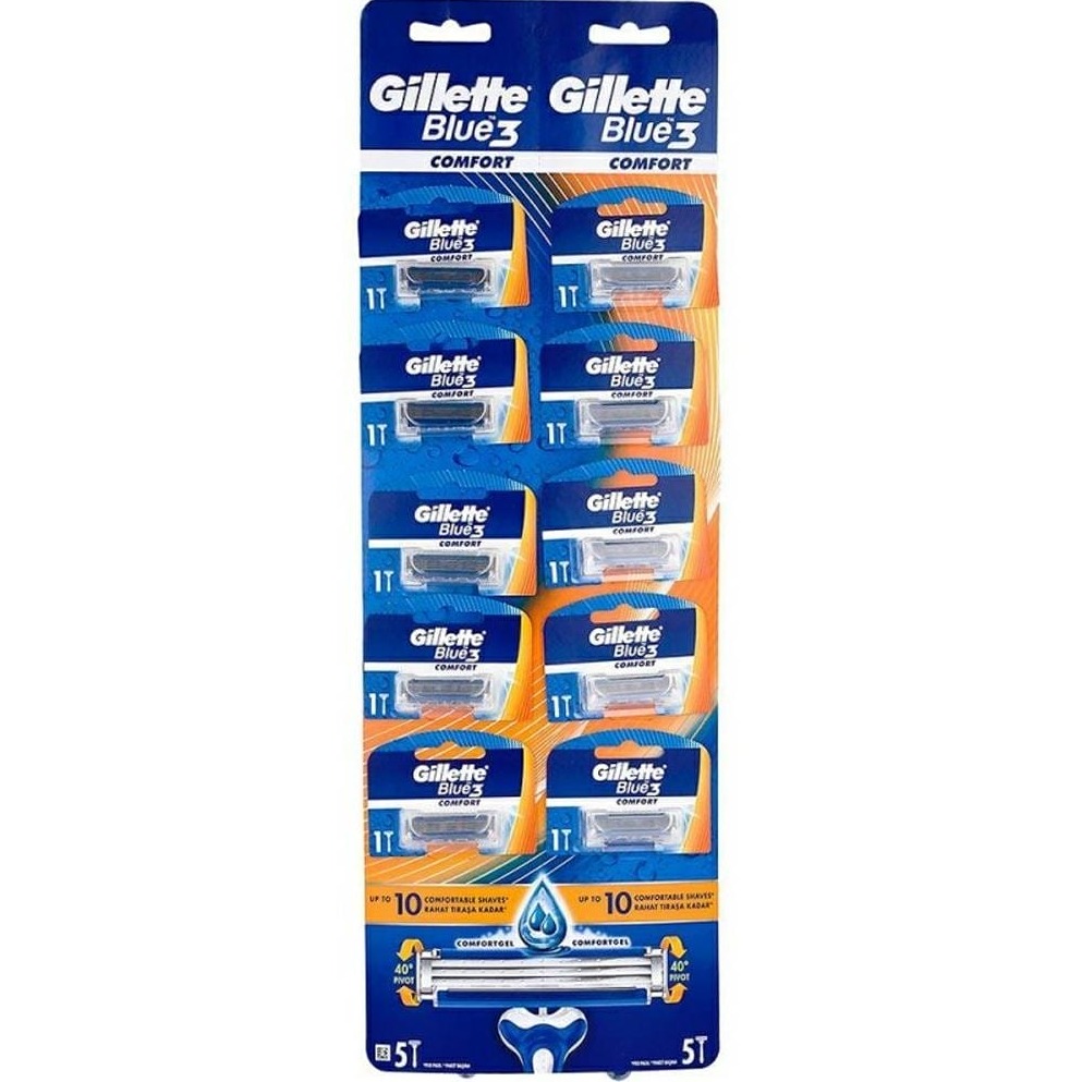 GILLETTE BLUE 3  COMFRT  (10PCS)