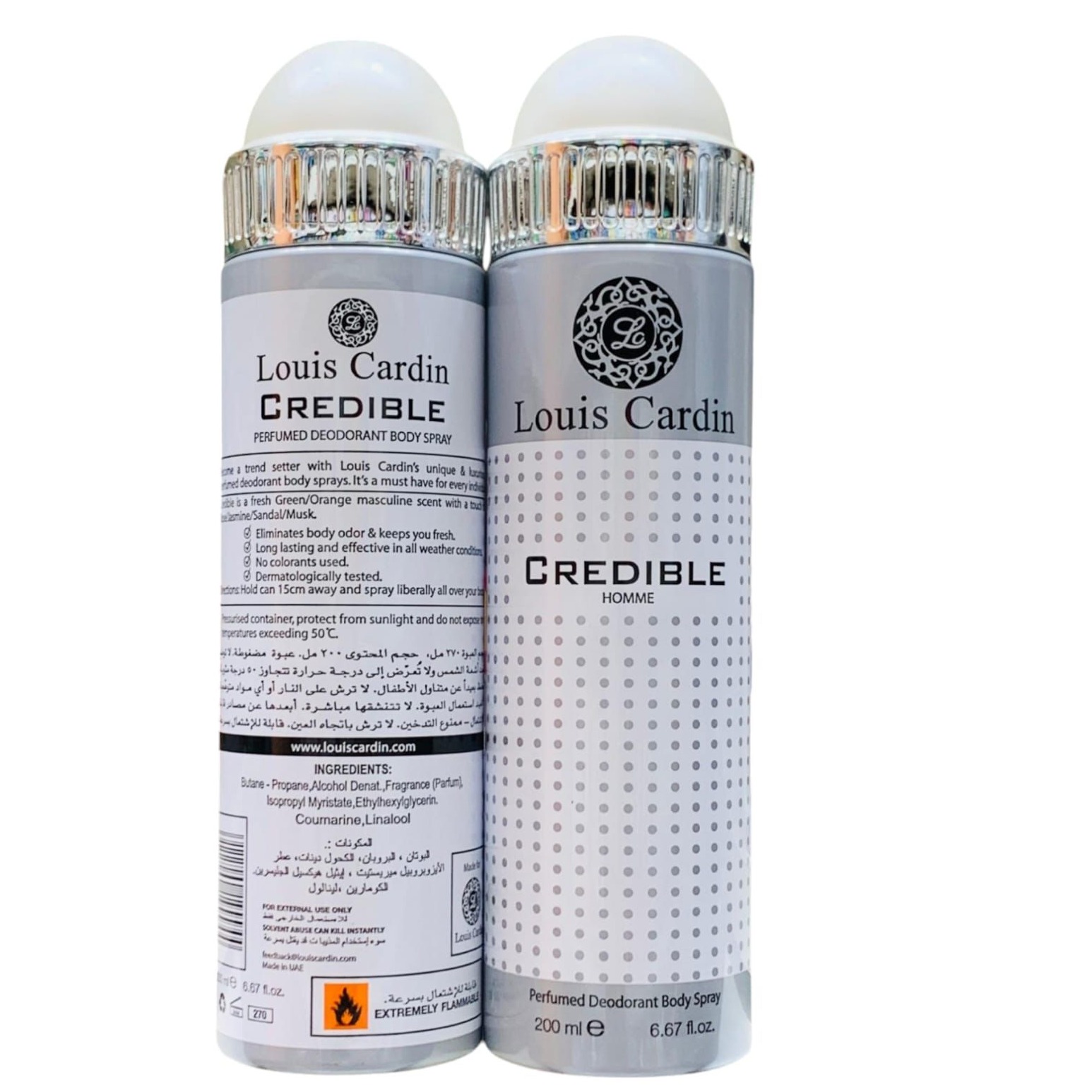 LOUIS CARDIN CREDIBLE  BODY SPRAY 200ML