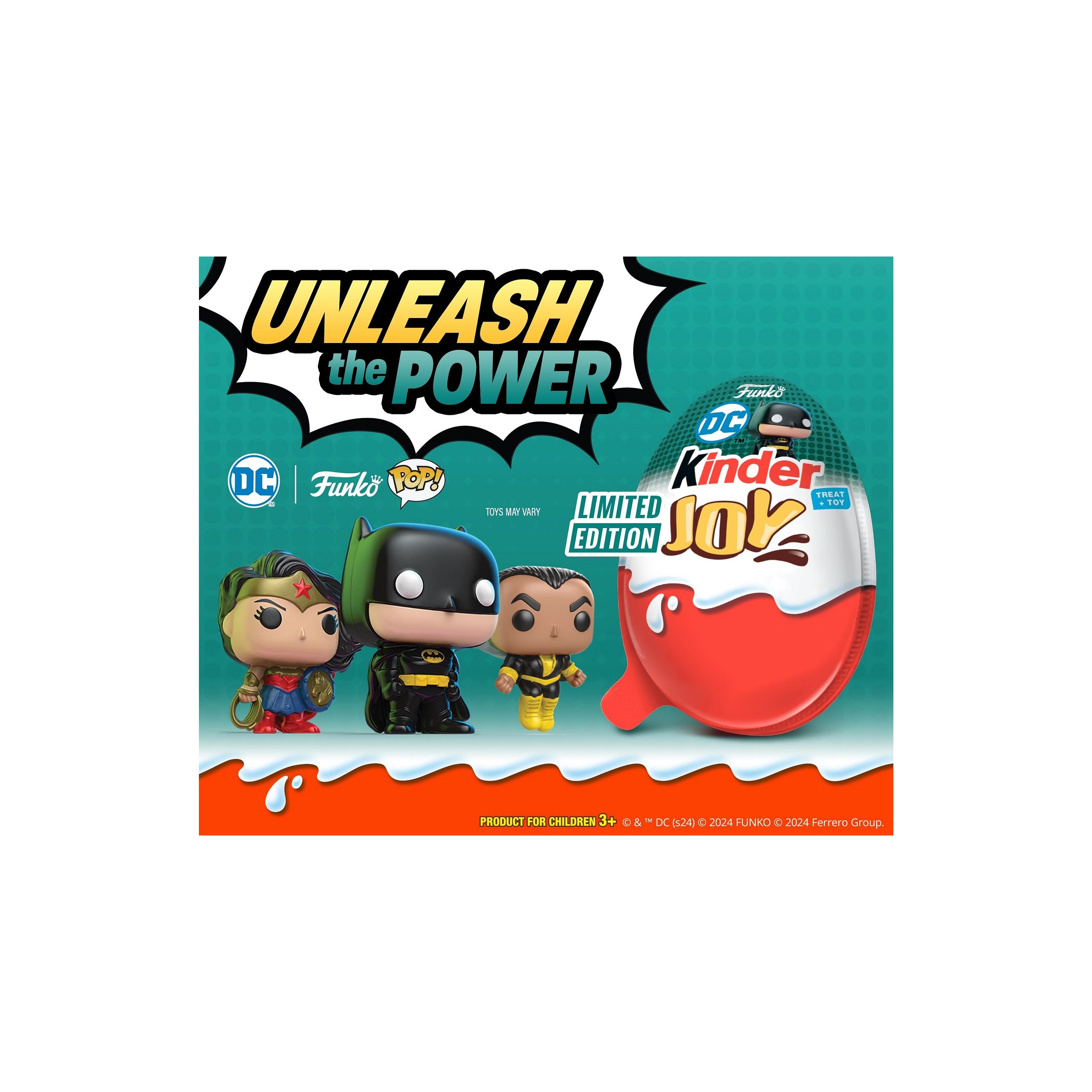 KINDER JOY EGG DC FUNKO (*3PCS)