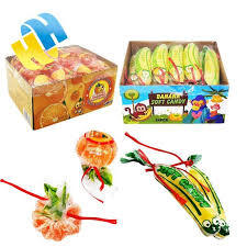 BANANA ORANGE & STABERY SOFT CANDY JELLY  (24PCS) ALF