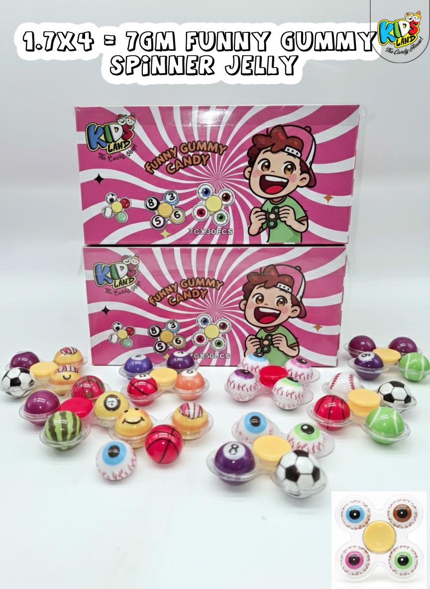 KIDS LAND FUNNY GUMMY CANDY (30PCS BOX)