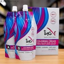 INGV HAIR COLORING CREAM 500+500ML (BLACK)