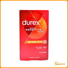 DUREX CONDOMS EXTRA SENSITIVE THIN WIDE FIT 12PCS