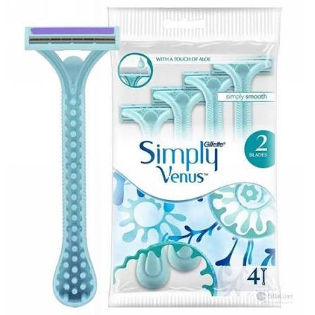 GILLETTE SIMPLY VENUS RAZOR FOR WOMEN (4PCS)