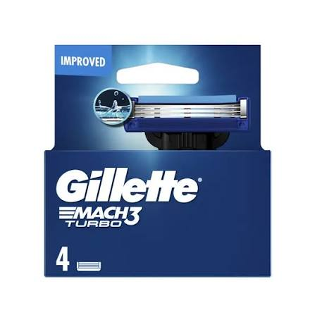 GILLETTE = MACH3 TURBO (4 PC SADA BLADE