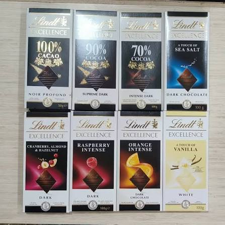 LINDT EXCELLENCE CARAMELISED  DARK + MINT INTENSE CHOCOLATE 100 GRAM ALF