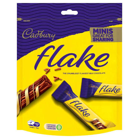 FLAKE CHOCOLATE MINIS POUCH 145G