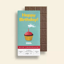 HAPPY BIRTHDAY GNAW MILK CHOCOLATE BAR 80G